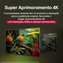 Smart TV 4K 50” LG LED UHD 50UA8550PSA Processador a7 AI Processor 4K Gen8 com Comando de Voz HDR 3 HDMI 1 USB