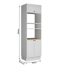 Torre Quente 3 Portas 100% MDF Edez Evora PH3127