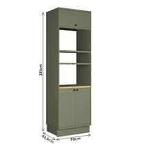 Torre Quente 3 Portas 100% MDF Edez Evora PH3127