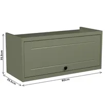 Armário Aéreo 80cm 1 Porta Basculante 100% MDF Edez Evora PH3124