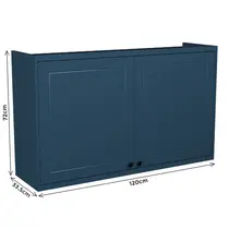 Armário Aéreo 120cm 2 Portas 100% MDF Edez Evora PH3122