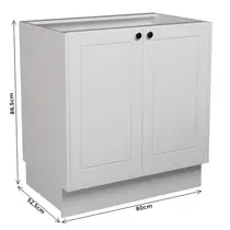Balcão para Cooktop 2 Portas 100% MDF Edez Evora PH3119