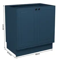 Balcão para Cooktop 2 Portas 100% MDF Edez Evora PH3119