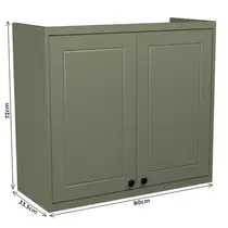 Armário Aéreo 80cm 2 Portas 100% MDF Edez Evora PH3123