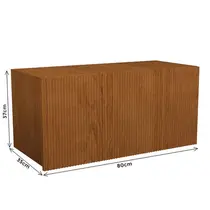 Armário Aéreo 80cm 1 Porta Basculante Ripado Edez Denver PH3104