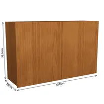 Armário Aéreo 120cm 2 Portas Ripado Edez Denver PH3105