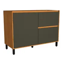 Balcão Pia 120cm 1 Porta 2 Gavetas com Divisor de Talheres Edez Denver PH3110