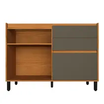 Balcão Pia 120cm 1 Porta 2 Gavetas com Divisor de Talheres Edez Denver PH3110