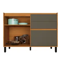 Balcão Pia 120cm 1 Porta 2 Gavetas com Divisor de Talheres Edez Denver PH3110