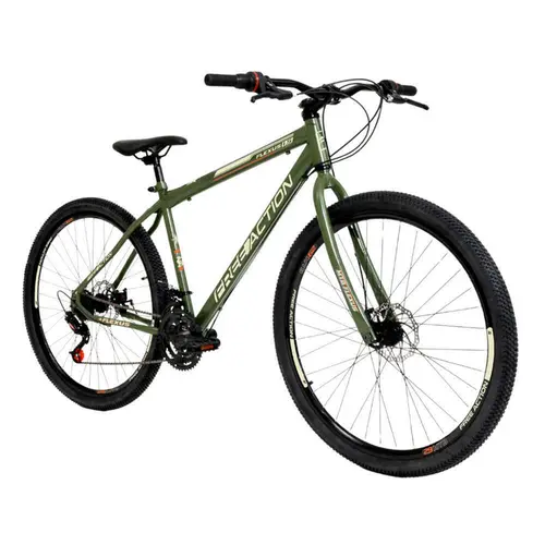 Bicicleta Aro 29 Free Action Flexus Disk Brake 21 Marchas - Verde Miltar