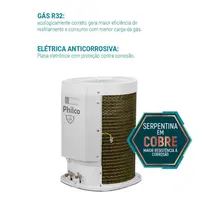 Ar Condicionado Split 24000 BTUS Quente/Frio Philco PAC24QC Inverter Branco - 220V