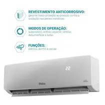 Ar Condicionado Split 18000 BTUS Quente/Frio Philco PAC18QC Inverter Branco - 220V