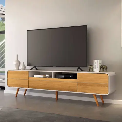 Rack para TV até 85 Polegadas 2,2m HB Móveis Epoca 2.2