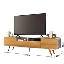 Rack para TV até 85 Polegadas 2,2m HB Móveis Epoca 2.2