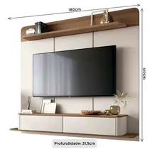 Painel para TV até 70 Polegadas 1,8m HB Móveis Galax 1.8