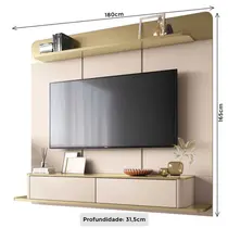 Painel para TV até 70 Polegadas 1,8m HB Móveis Galax 1.8