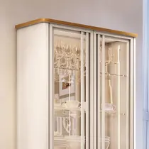 Cristaleira 90cm 2 Portas de Vidro HB Móveis Evora