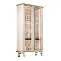 Cristaleira 90cm 2 Portas de Vidro HB Móveis Evora