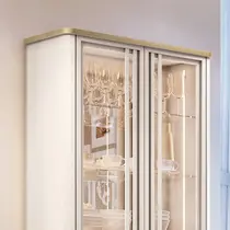 Cristaleira 90cm 2 Portas de Vidro HB Móveis Evora