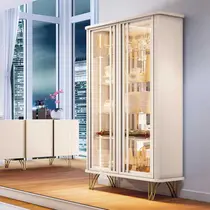 Cristaleira 90cm 2 Portas de Vidro HB Móveis Evora