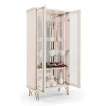 Cristaleira 90cm 2 Portas de Vidro HB Móveis Evora