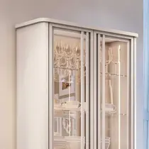 Cristaleira 90cm 2 Portas de Vidro HB Móveis Evora