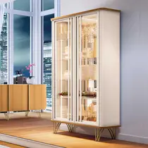 Cristaleira 90cm 2 Portas de Vidro HB Móveis Evora