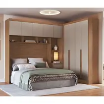 Quarto Modulado Casal 2 Peças Moveis Castro – Cedro/Duna