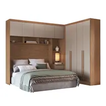 Quarto Modulado Casal 2 Peças Moveis Castro – Cedro/Duna