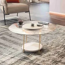 Mesa de Centro com Tampo de Vidro HB Móveis SKY