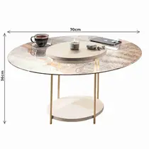 Mesa de Centro com Tampo de Vidro HB Móveis SKY