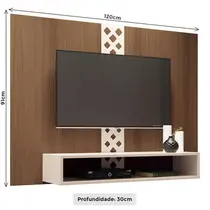 Painel para TV até 47 Polegadas 100% MDF 1,20m HB Móveis Form
