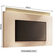 Painel para TV até 85 Polegadas 2,2m com LED HB Móveis Nobre 2.2