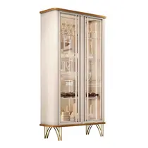 Cristaleira 90cm 2 Portas de Vidro HB Móveis Evora