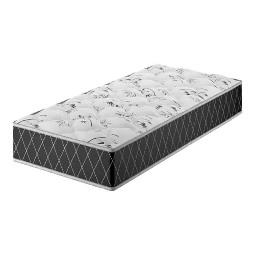 Colchão Solteiro Espuma D33 Vian Double Face Sleep 78x188x14cm - Preto