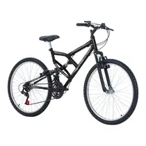 Bicicleta Aro 26 Free Action FA240 Freio V-Brake 18 Marchas - Preto Brilhante