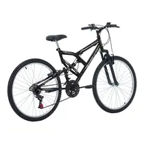 Bicicleta Aro 26 Free Action FA240 Freio V-Brake 18 Marchas - Preto Brilhante