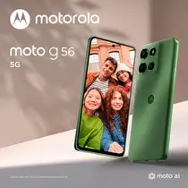 Smartphone Motorola Moto G56 5G 256GB 8GB RAM + 16GB Ram Boost Câmera Dupla + Frontal 32MP Tela 6,7” - Verde