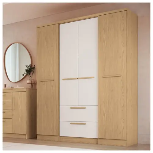 Guarda-Roupa Casal 4 Portas 2 Gavetas Castro Aspen 3262A