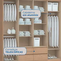 Guarda-Roupa Casal 4 Portas 4 Gavetas Castro Astor 3296A