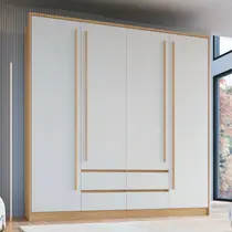 Guarda-Roupa Casal 4 Portas 4 Gavetas Castro Astor 3296A