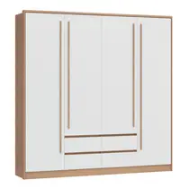 Guarda-Roupa Casal 4 Portas 4 Gavetas Castro Astor 3296A