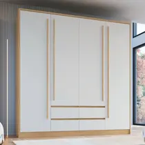 Guarda-Roupa Casal 4 Portas 4 Gavetas Castro Astor 3296A