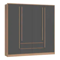 Guarda-Roupa Casal 4 Portas 4 Gavetas Castro Astor 3296A