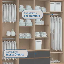 Guarda-Roupa Casal 4 Portas 4 Gavetas Castro Astor 3296A