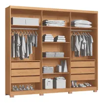Guarda-Roupa Casal 6 Portas 6 Gavetas Castro Brescia 3387A