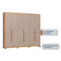 Guarda-Roupa Casal 6 Portas 6 Gavetas Castro Brescia 3387A