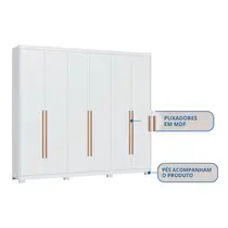 Guarda-Roupa Casal 6 Portas 6 Gavetas Castro Brescia 3387A