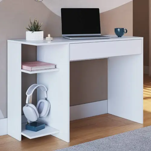 Escrivaninha 1 Gaveta 2 Prateleiras Castro Pixel 4034A