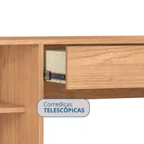 Escrivaninha 1 Gaveta 2 Prateleiras Castro Pixel 4034A